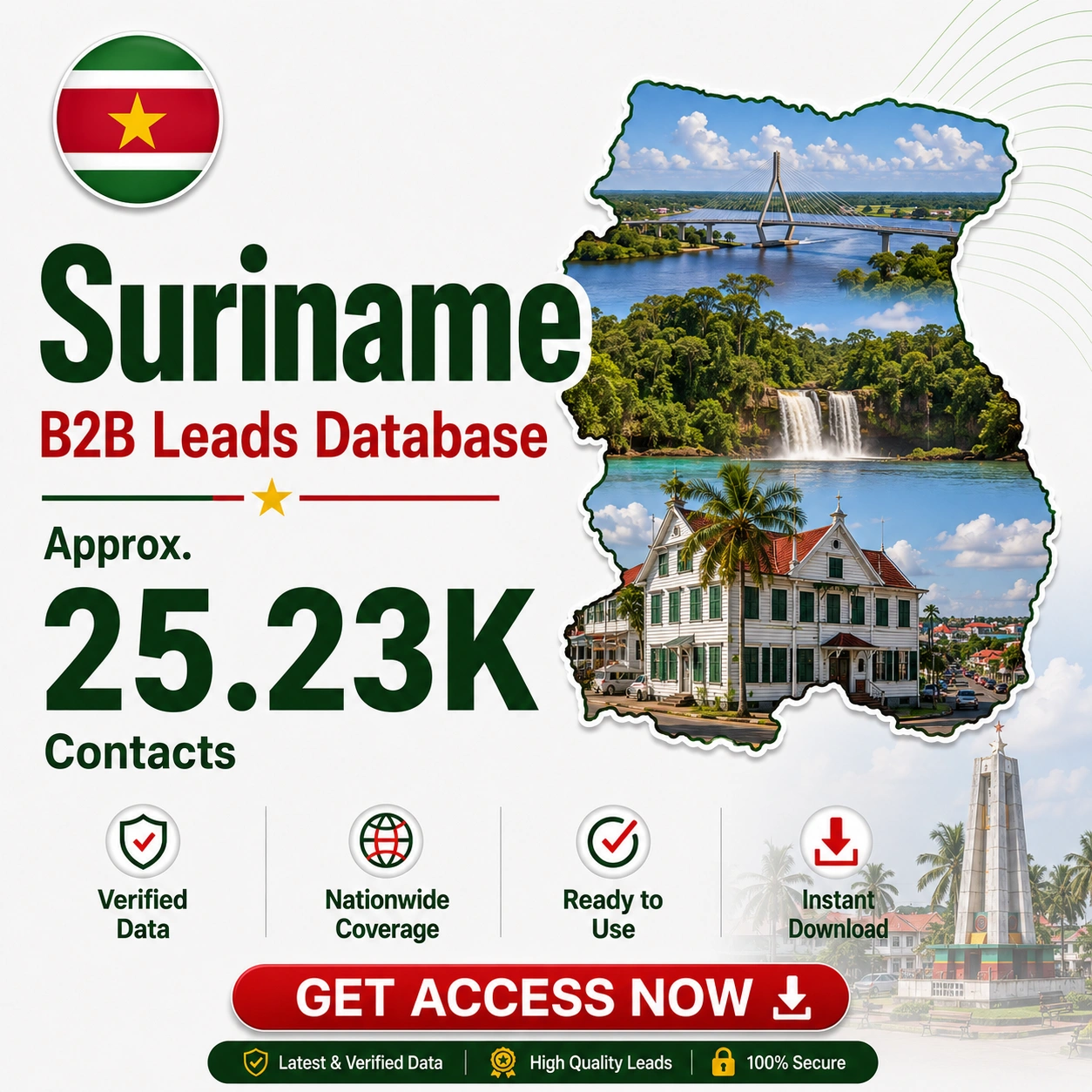 Suriname Business Contacts Database 25 Thousand+