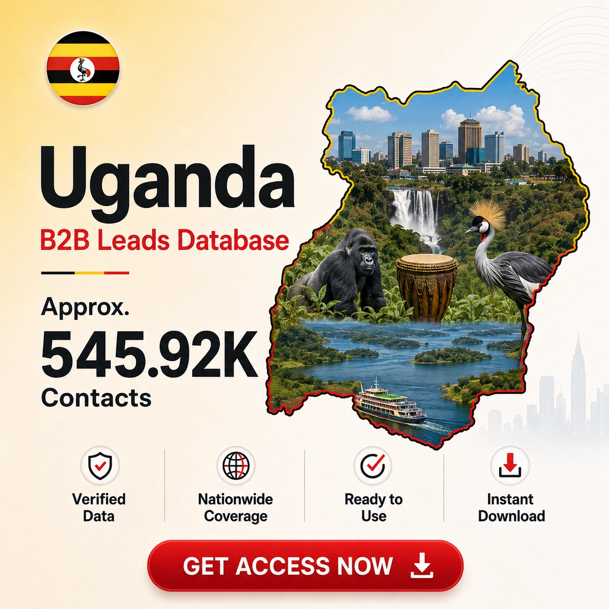 πΊπ¬ Uganda Business Contacts Database 5.45 Lakh+